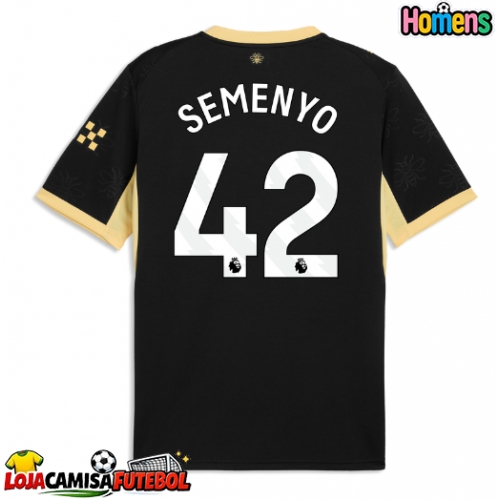 Camisa de Futebol Manchester City Antoine Semenyo #42 Equipamento Secundário 2026-27 Manga Curta